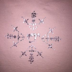 Nike Yoga Pink Cotton Medium Long Sleeve Fitted